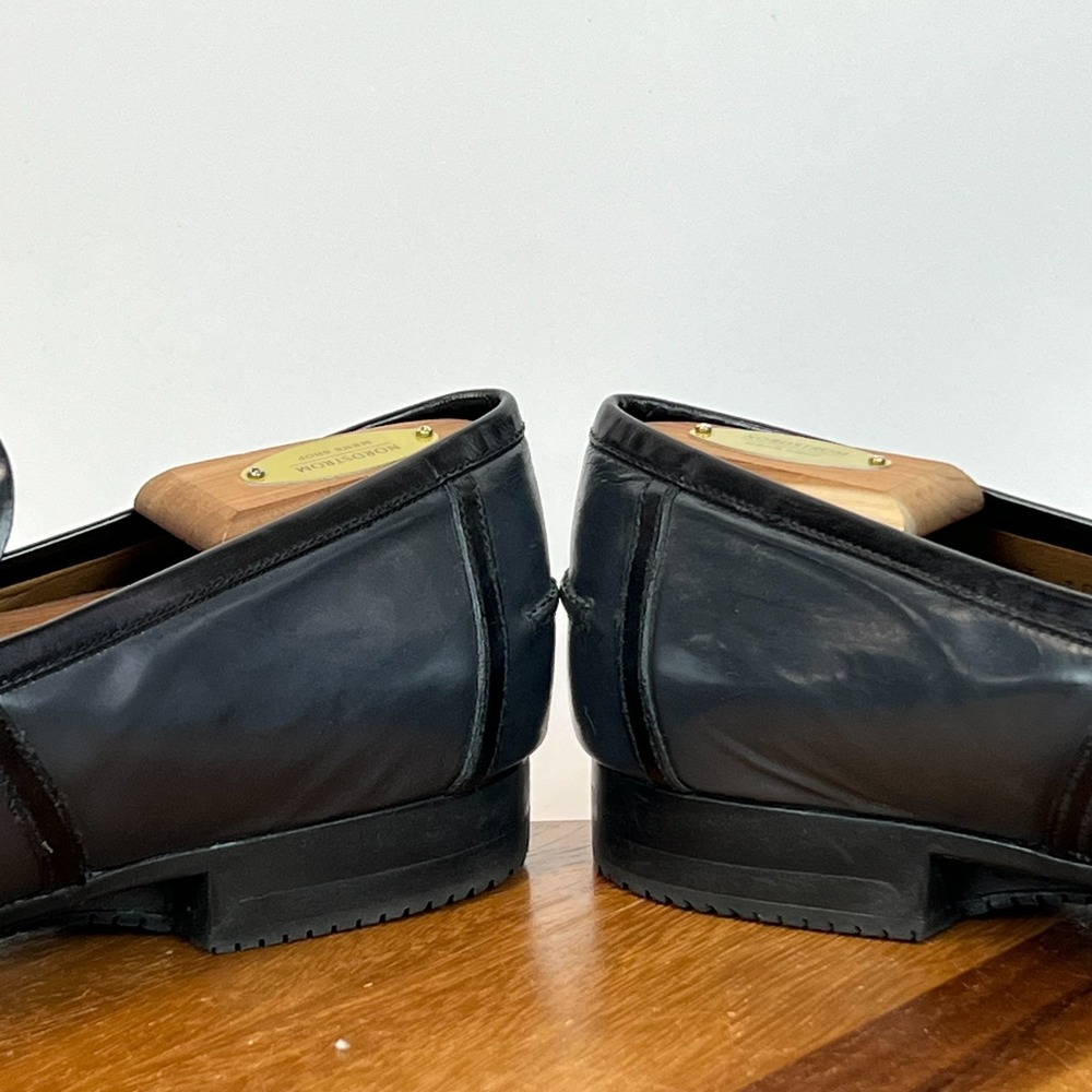 Mens Gucci Gray Leather Pointed Toe Penny Loafers Shoes Siize UK 10 US 11 M GUC - Picture 6 of 9